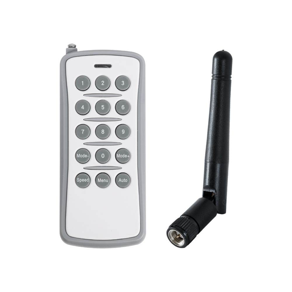 GLOBOSTAR® SEEKWAY-REM 90828 RF Ασύρματο Χειριστήριο & Κεραία για Ψηφιακό Controller Seekway SY-418 DC 12V 1 x 23A Μπαταρία IP20 - Μ5 x Π1.5 x Υ11.5cm - 2 Χρόνια Εγγύηση