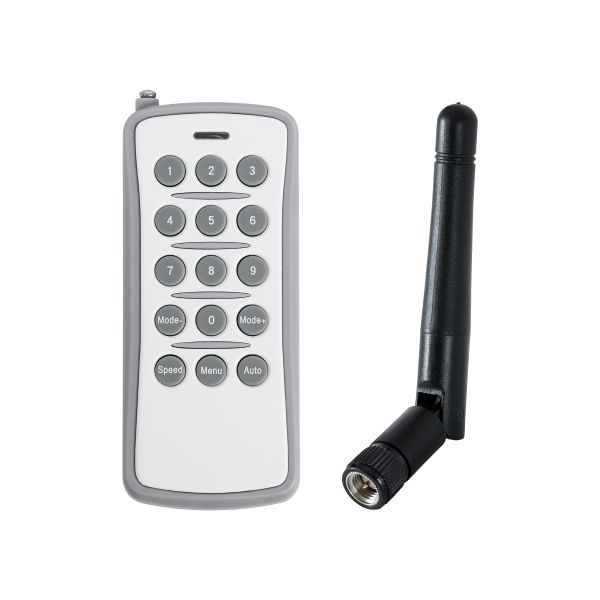 GLOBOSTAR® SEEKWAY-REM 90828 RF Ασύρματο Χειριστήριο & Κεραία για Ψηφιακό Controller Seekway SY-418 DC 12V 1 x 23A Μπαταρία IP20 - Μ5 x Π1.5 x Υ11.5cm - 2 Χρόνια Εγγύηση