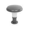 GLOBOSTAR® WHISPER 90553 Φωτιστικό Κολωνάκι Κήπου με Ντουί 1 x E27 AC 220-240V Αδιάβροχο IP65 - Γκρι Ανθρακί - Μ27 x Π27 x Υ29cm