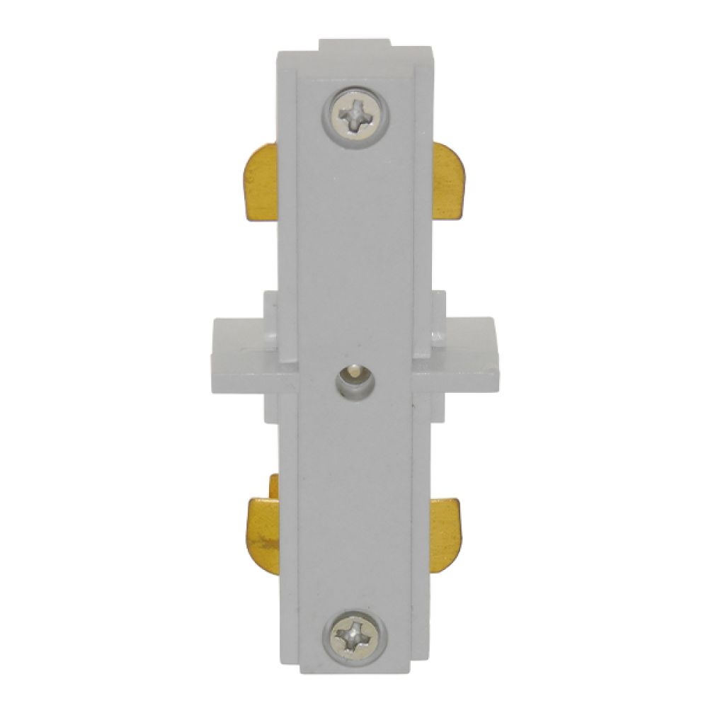 GloboStar S-40045 Διφασικός Connector 3 Καλωδίων Συνδεσμολογίας Γιώτα (Ι) για Λευκή Ράγα Οροφής