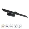 GLOBOSTAR® MIRROR 60517 Μοντέρνο Φωτιστικό Τοίχου - Απλίκα Καθρέπτη Μπάνιου LED 14W 1680lm 120° AC 220-240V IP54 Φυσικό Λευκό 4500K - Lumileds SMD Chip & TÜV SÜD Driver - Μαύρο Ματ - Μ58 x Π15 x Υ6cm - 2 Χρόνια Εγγύηση