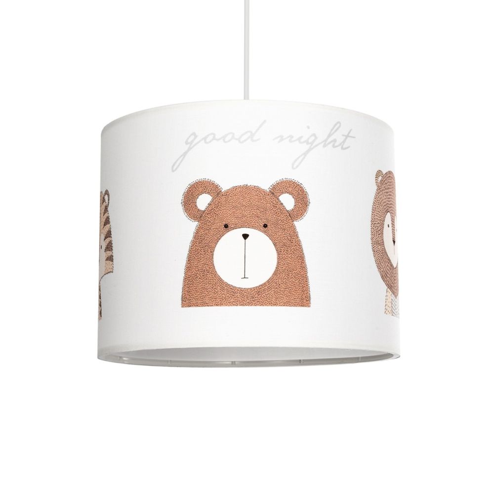 GLOBOSTAR® BEAR 204-0018 Παιδικό Κρεμαστό Φωτιστικό Οροφής με Ντουί 1 x E27 AC 220-240V IP20 - Πολύχρωμο - Μ28 x Π28 x Υ24cm