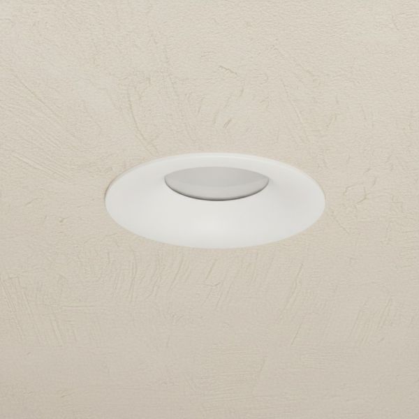 kelvo® LAMDA KLV-101-0045 Χωνευτό Φωτιστικό Downlight Σποτ Μπάνιου για Λάμπα MR16 με Ντουί GU10 AC 220-240V Αδιάβροχο IP65 - Λευκό Ματ - Μ8.5 x Π8.5 x Υ3.5cm / Q7.5cm