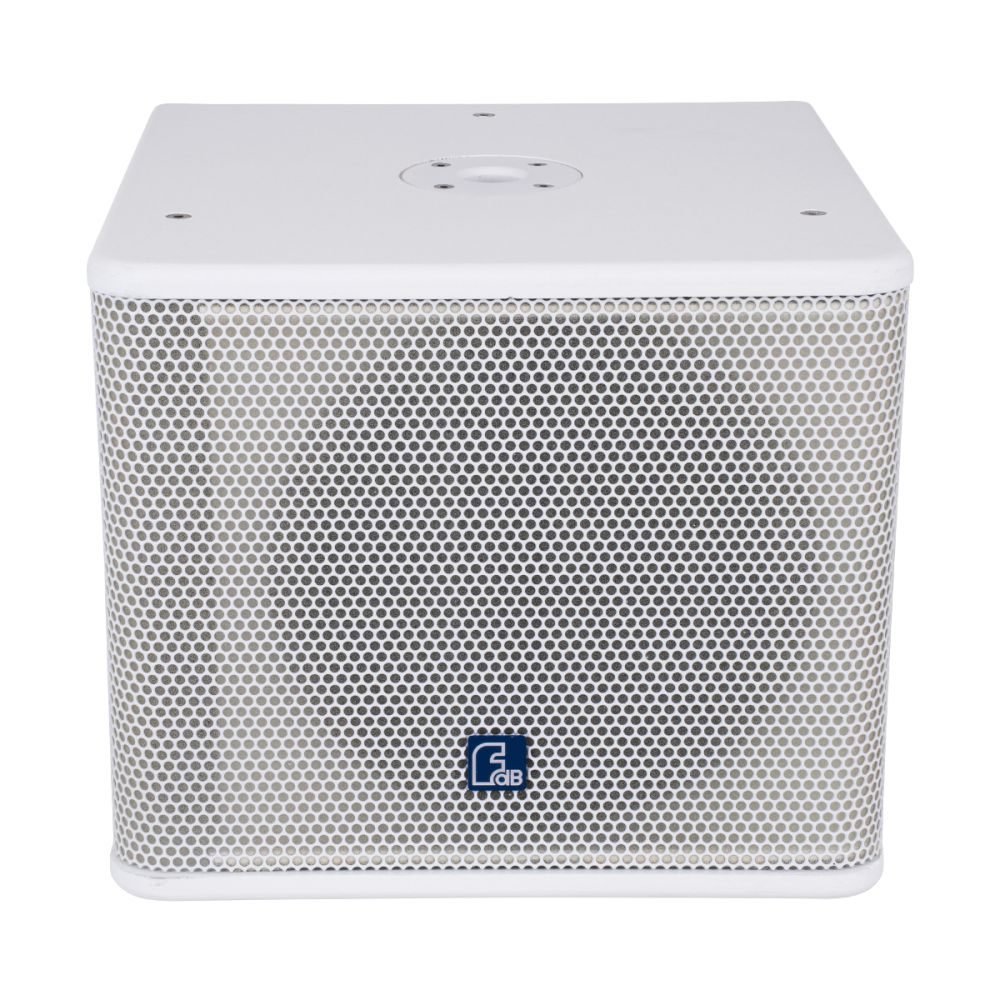 GloboStar® FDB ES112SA 98007 Facilities Speaker - Ενεργό Αυτοενισχυόμενο Ηχείο Subwoofer Εγκαταστάσεων Επιδαπέδιο με Ψηφιακό Ενισχυτή BA1.6 AC 220V/50-60Hz - 600W RMS (1400W Peak) - 1 x 12" Inches LF - IP20 - Λευκό - Μ44.5 x Π44.5 x Υ37.5cm