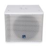 GloboStar® FDB ES112SA 98007 Facilities Speaker - Ενεργό Αυτοενισχυόμενο Ηχείο Subwoofer Εγκαταστάσεων Επιδαπέδιο με Ψηφιακό Ενισχυτή BA1.6 AC 220V/50-60Hz - 600W RMS (1400W Peak) - 1 x 12" Inches LF - IP20 - Λευκό - Μ44.5 x Π44.5 x Υ37.5cm