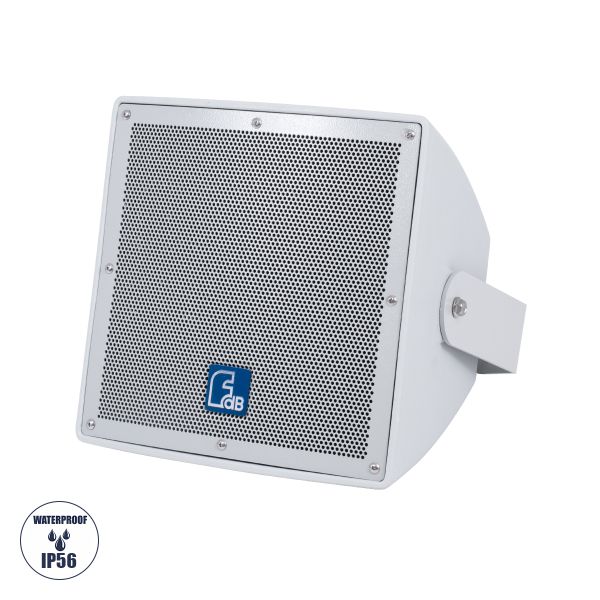 GloboStar® FDB LT208PT 98008 Facilities Speaker - Παθητικό Ηχείο Εγκαταστάσεων Επιτοίχιο με Μετασχηματιστή 100V & 8Ω - 150W RMS (600W Peak) - 1 x 8" Inches LF & 1 x 1" Inches HF - Αδιάβροχο IP56 - Λευκό - Μ30 x Π28 x Υ32cm