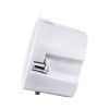 GLOBOSTAR® FDB C600T 98012 Χωνευτό Παθητικό Ηχείο Εγκαταστάσεων με Μετασχηματιστή 100V & 8Ω - 40W RMS (80W Peak) - 1 x 6" Inches LF & 1 x 1" Inches HF - IP20 - Λευκό - Μ23.9 x Π23.9 x Υ15.3cm / Q20.5 x 13.9cm - 2 Χρόνια Εγγύηση