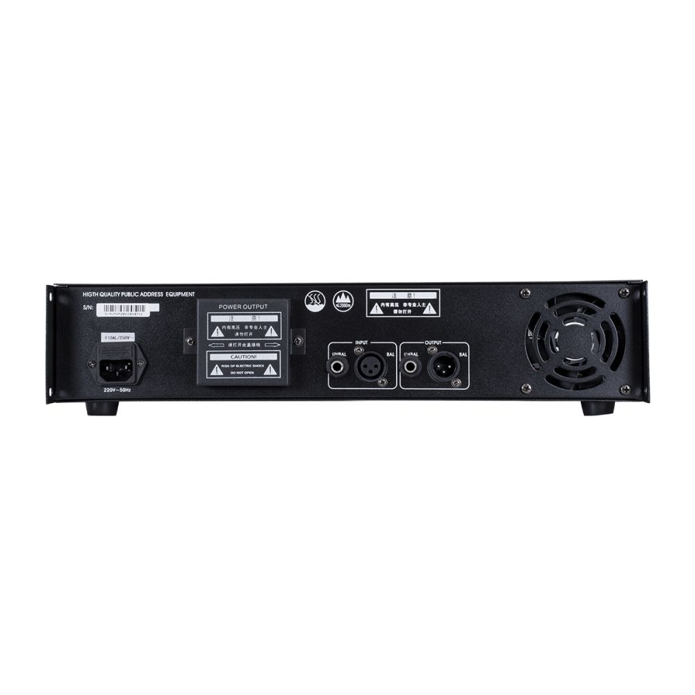 GloboStar® FDB CA660 98015 Power Amplifier - Επαγγελματικός Ενισχυτής Ηχείων Εγκαταστάσεων 100V - Frequency Response 60Hz-20Khz - AC 220V/50-60Hz - 660W/4Ω - IP20 - Μαύρο - Μ48.5 x Π32 x Υ9cm