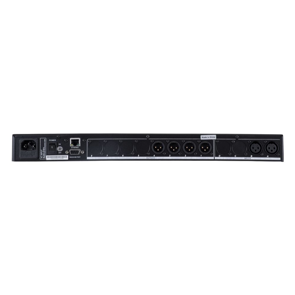 GloboStar® FDB US2403 98020 Audio Processor - Επαγγελματικός Επεξεργαστής Ήχου 2in & 4out - 32-bit DSP SHARC Processor - Frequency Response 20Hz-20Khz DR115DBu - AC 220V/50-60Hz - IP20 - Μαύρο - Μ48.2 x Π20.5 x Υ4.4cm