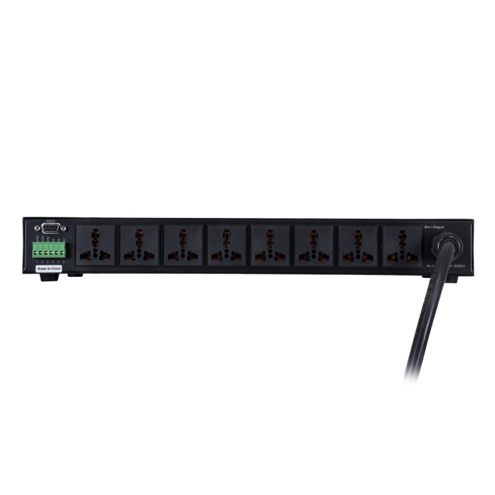 GloboStar® FDB PSC-1082 98022 Power Sequence Controller - Επαγγελματικός Ελεγκτής Ακολουθίας Ισχύος Power Management SMT Technology - USB Charger - RS232 Control Interface/RS485 Cascade - AC 85~265V/40-60Hz 60Α - IP20 - Ασημί - Μ48.3 x Π28 x Υ5.5cm