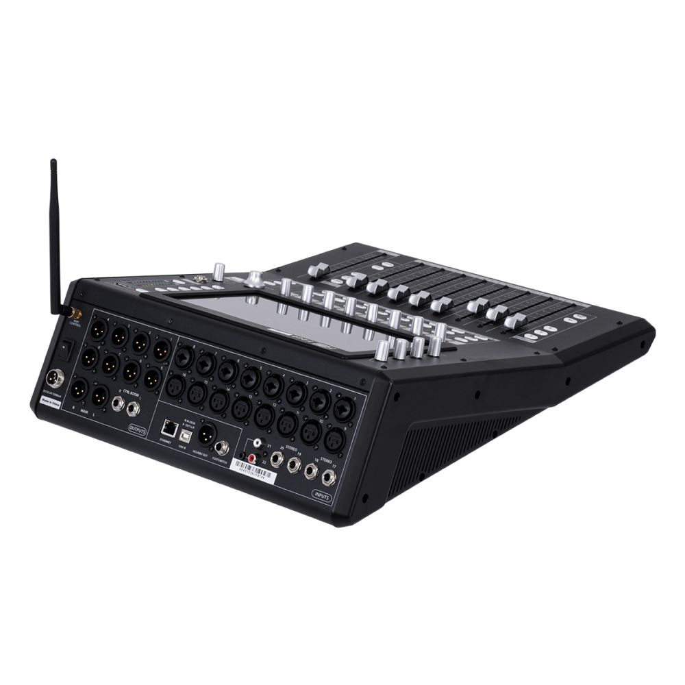 GloboStar® FDB F260 98023 Multifunctional Digital Mixer Audio Console 24Ch - Επαγγελματική Ψηφιακή Κονσόλα Ήχου 16Ch Audio In / 8Ch Audio Out / 8Ch BUS Out - Οθόνη Αφής 10" HD - Wifi Smart System - UDP - AC 220V/50-60Hz - IP20 - Μαύρο - Μ38 x Π49 x Υ