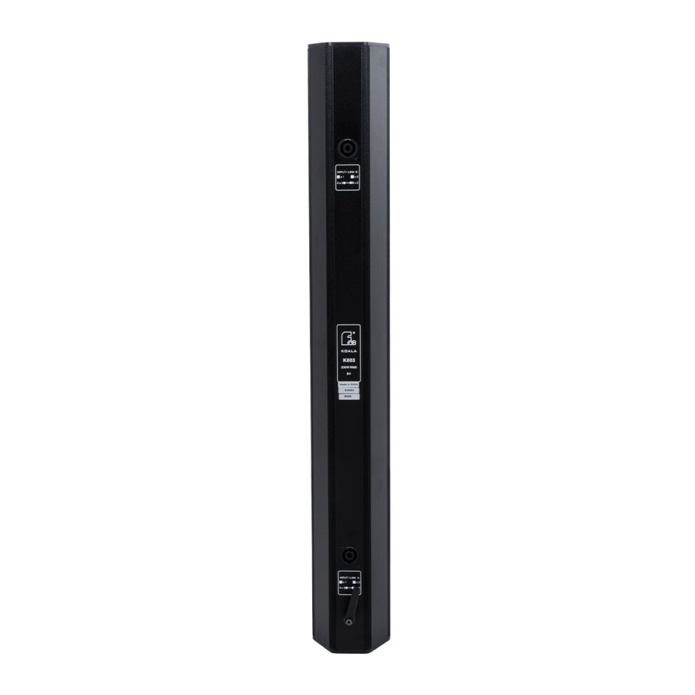GloboStar® FDB K803 98024 PA Speaker - Παθητικό Ηχείο Column Κολωνάτο Επιτοίχιο & Επιδαπέδιο 8Ω - 200W RMS (800W Peak) - 8 x 3" Inches Mid & HF - IP20 - Μαύρο - Μ10 x Π11 x Υ75cm - Ζεύγος