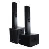 GloboStar® FDB K806+K118BAS 98027-98028-SET PA Column System - Ενεργό Αυτοενισχυόμενο Σετ Ηχείων & Subwoofer Column Κολωνάτο με Ψηφιακό Ενισχυτή SA2.68 AC 220V/50-60Hz -1200W RMS/4Ω + 960W RMS/6Ω (8640W Peak) - IP20 - Μαύρο - Σετ 4 Τεμαχίων