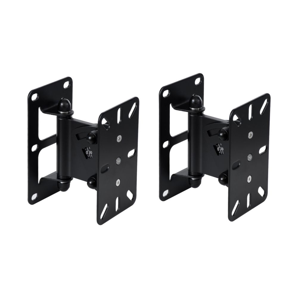 GLOBOSTAR® FDB WB2 98030 Επιτοίχια Ρυθμιζόμενη Βάση για Τοποθέτηση Ηχείων - IP20 - Μαύρο - Μ9.5 x Π11.5 x Υ16cm - Σετ 2 Τεμαχίων