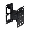 GLOBOSTAR® FDB WB2 98030 Επιτοίχια Ρυθμιζόμενη Βάση για Τοποθέτηση Ηχείων - IP20 - Μαύρο - Μ9.5 x Π11.5 x Υ16cm - Σετ 2 Τεμαχίων