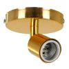GLOBOSTAR® SARA 00845 Μοντέρνο Φωτιστικό Οροφής με Ντουί 1 x E27 AC 220-240V IP20 - Χρυσό - Μ10 x Π10 x Υ10.3cm