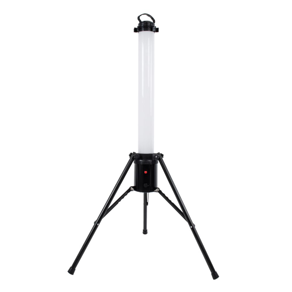 GLOBOSTAR® WORKINGLIGHT 99051 Προβολέας Εργασίας με Τρίποδο LED 65W 6000lm 360° AC 220-240V Αδιάβροχο IP65 IK08 Ψυχρό Λευκό 6000K - Sanan SMD Chip - Λευκό Γαλακτερό - Μ70 x Π70 x Υ130cm - 3 Χρόνια Εγγύηση