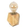 GLOBOSTAR® RHOMBUS 99401 Μοντέρνο Επιτραπέζιο Φωτιστικό Πορτατίφ με Ντουί 1 x E27 AC 220-240V IP20 - Μπεζ - M8 x Π8 x Υ8cm