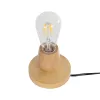 GLOBOSTAR® ROUND 99402 Μοντέρνο Επιτραπέζιο Φωτιστικό Πορτατίφ με Ντουί 1 x E27 AC 220-240V IP20 - Μπεζ - M12 x Π12 x Υ10cm