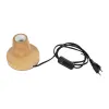 GLOBOSTAR® ROUND 99402 Μοντέρνο Επιτραπέζιο Φωτιστικό Πορτατίφ με Ντουί 1 x E27 AC 220-240V IP20 - Μπεζ - M12 x Π12 x Υ10cm
