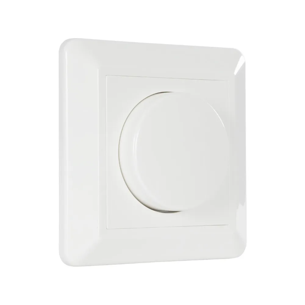 GloboStar® 999-0006 Ροοστάτης Dimmer Τοίχου LED AC100-240V 400W IP20 Μ8.4 x Π8.4 x Υ4.5cm