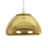 GLOBOSTAR® CRISTIN 999-0037 Μοντέρνο Κρεμαστό Φωτιστικό Οροφής με Ντουί 1 x G4 AC 220-240V IP20 - Χρυσό - Μ18 x Π18 x Υ13cm
