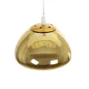 GLOBOSTAR® CRISTIN 999-0037 Μοντέρνο Κρεμαστό Φωτιστικό Οροφής με Ντουί 1 x G4 AC 220-240V IP20 - Χρυσό - Μ18 x Π18 x Υ13cm