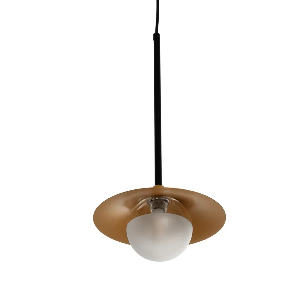 GLOBOSTAR® JOLIET 999-0042 Μοντέρνο Κρεμαστό Φωτιστικό Οροφής με Ντουί 1 x G9 AC 220-240V IP20 - Μαύρο & Χρυσό - Μ20 x Π20 x Y43cm
