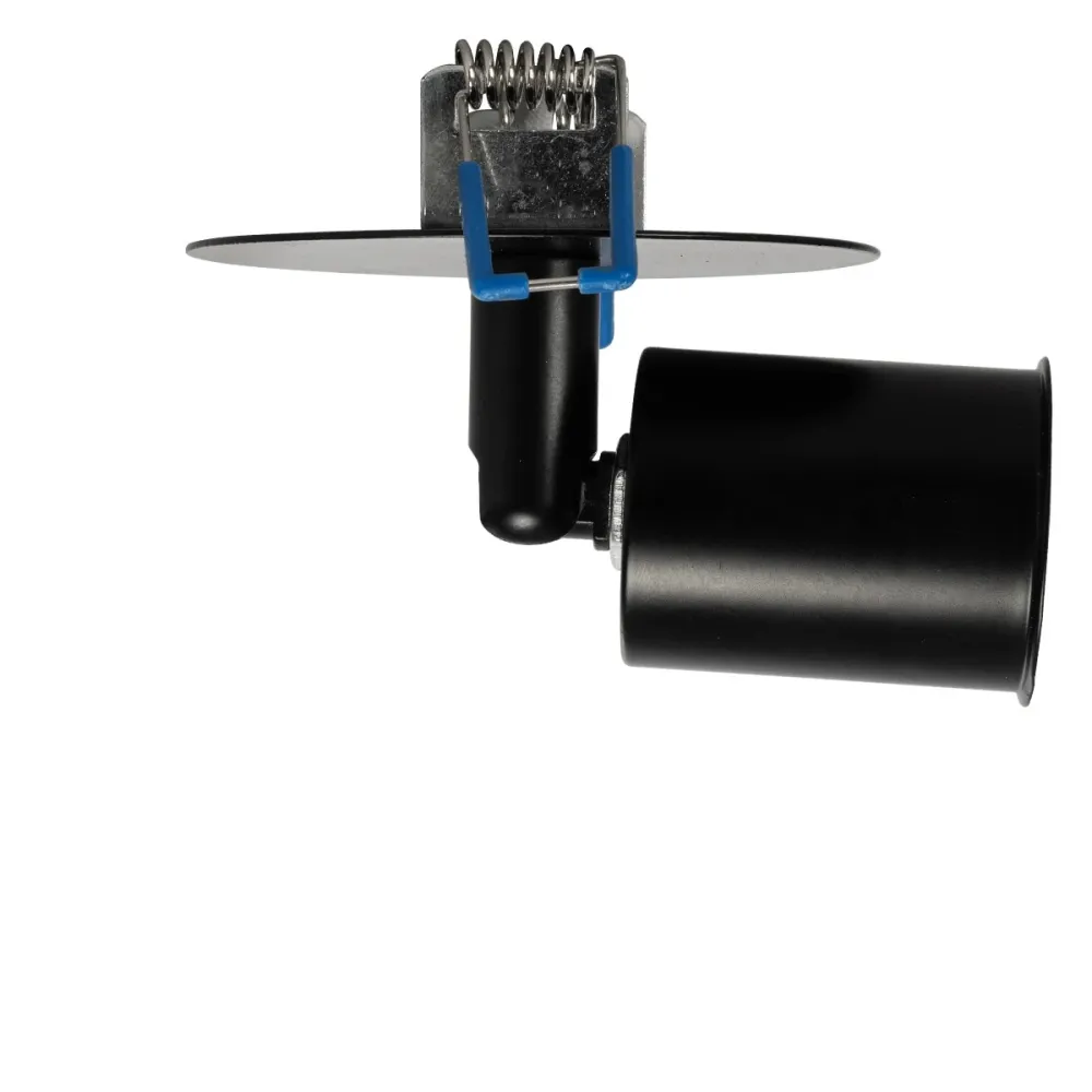GLOBOSTAR® SARA 999-0058 Χωνευτό Φωτιστικό Οροφής με Ντουί 1 x E27 AC 220-240V IP20 - Μαύρο - Μ8 x Π8 x Υ11cm / Q5.5cm