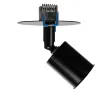 GLOBOSTAR® SARA 999-0058 Χωνευτό Φωτιστικό Οροφής με Ντουί 1 x E27 AC 220-240V IP20 - Μαύρο - Μ8 x Π8 x Υ11cm / Q5.5cm