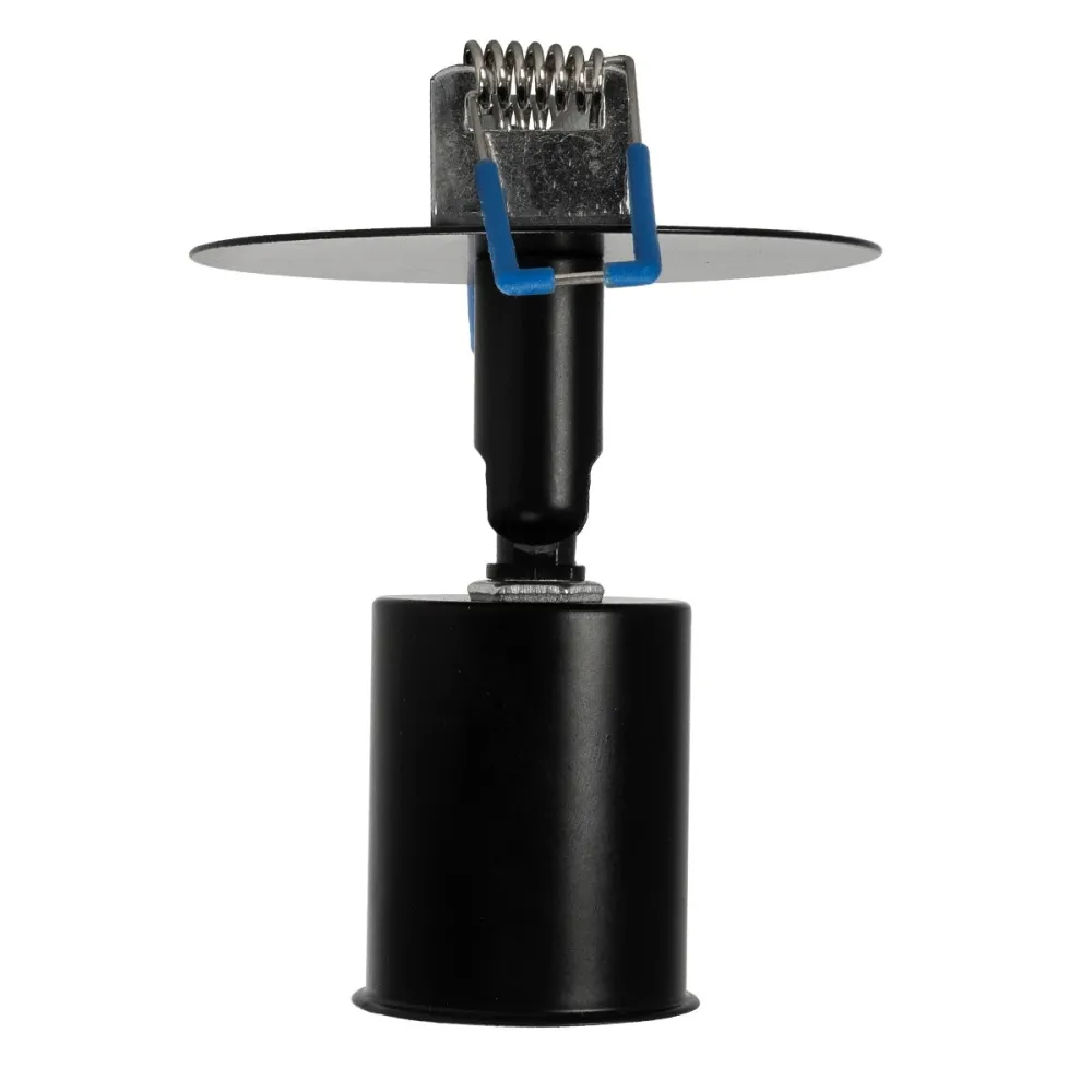 GLOBOSTAR® SARA 999-0058 Χωνευτό Φωτιστικό Οροφής με Ντουί 1 x E27 AC 220-240V IP20 - Μαύρο - Μ8 x Π8 x Υ11cm / Q5.5cm
