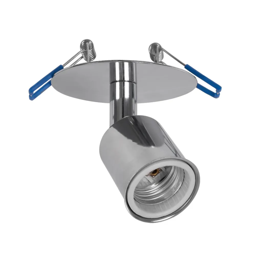 GLOBOSTAR® SARA 999-0059 Χωνευτό Φωτιστικό Οροφής με Ντουί 1 x E27 AC 220-240V IP20 - Ασημί - Μ8 x Π8 x Υ11cm / Q5.5cm