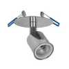 GLOBOSTAR® SARA 999-0059 Χωνευτό Φωτιστικό Οροφής με Ντουί 1 x E27 AC 220-240V IP20 - Ασημί - Μ8 x Π8 x Υ11cm / Q5.5cm