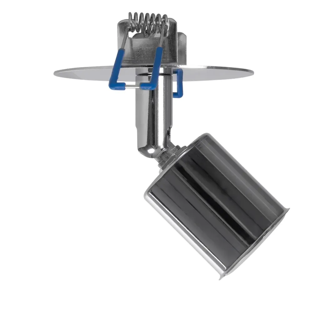 GLOBOSTAR® SARA 999-0059 Χωνευτό Φωτιστικό Οροφής με Ντουί 1 x E27 AC 220-240V IP20 - Ασημί - Μ8 x Π8 x Υ11cm / Q5.5cm