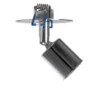 GLOBOSTAR® SARA 999-0059 Χωνευτό Φωτιστικό Οροφής με Ντουί 1 x E27 AC 220-240V IP20 - Ασημί - Μ8 x Π8 x Υ11cm / Q5.5cm