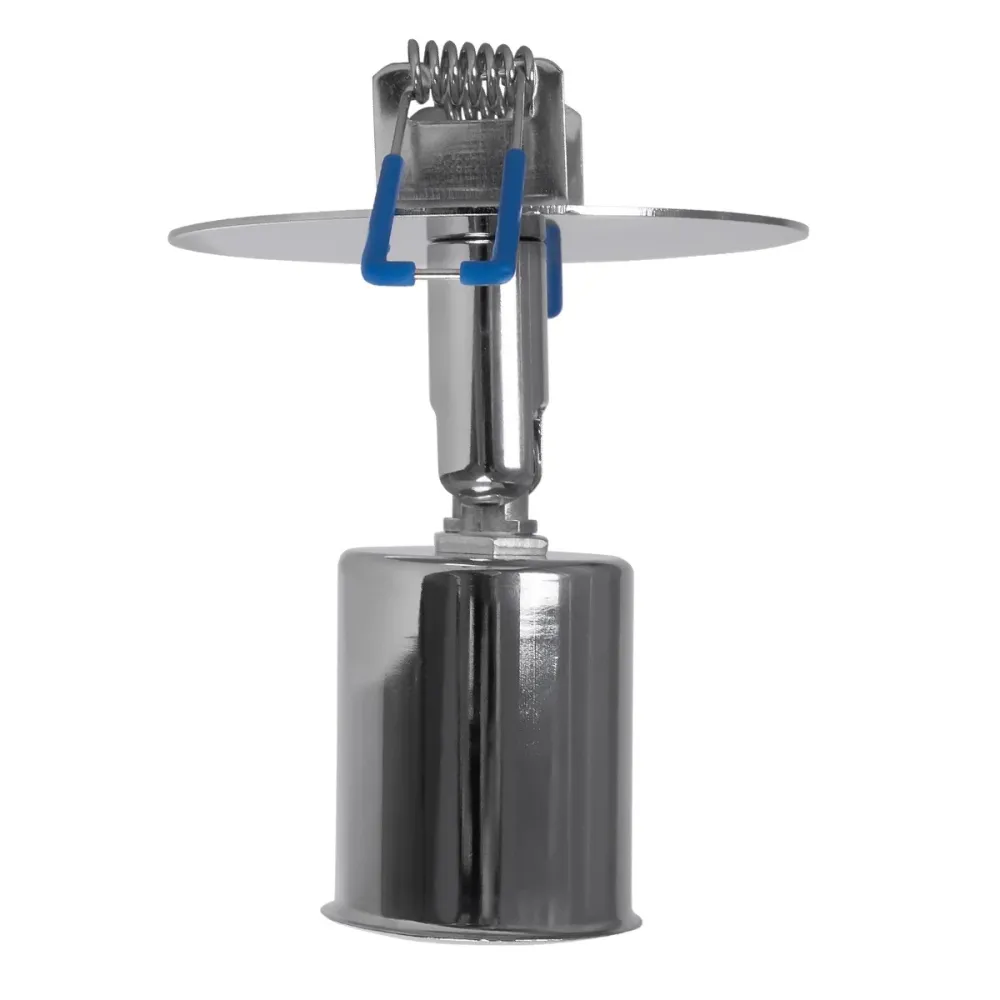 GLOBOSTAR® SARA 999-0059 Χωνευτό Φωτιστικό Οροφής με Ντουί 1 x E27 AC 220-240V IP20 - Ασημί - Μ8 x Π8 x Υ11cm / Q5.5cm