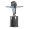 GLOBOSTAR® SARA 999-0059 Χωνευτό Φωτιστικό Οροφής με Ντουί 1 x E27 AC 220-240V IP20 - Ασημί - Μ8 x Π8 x Υ11cm / Q5.5cm