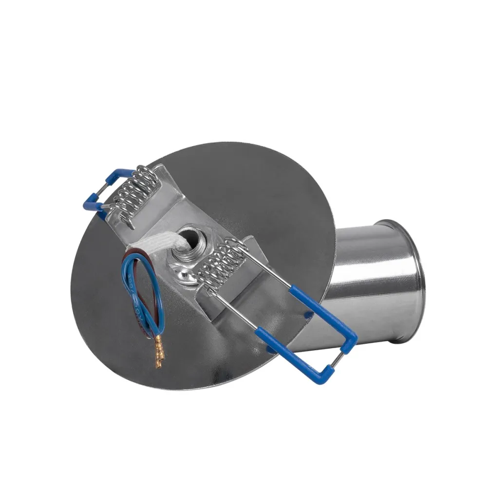 GLOBOSTAR® SARA 999-0059 Χωνευτό Φωτιστικό Οροφής με Ντουί 1 x E27 AC 220-240V IP20 - Ασημί - Μ8 x Π8 x Υ11cm / Q5.5cm