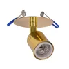 GLOBOSTAR® SARA 999-0060 Χωνευτό Φωτιστικό Οροφής με Ντουί 1 x E27 AC 220-240V IP20 - Χρυσό Πλατίνα - Μ8 x Π8 x Υ11cm / Q5.5cm