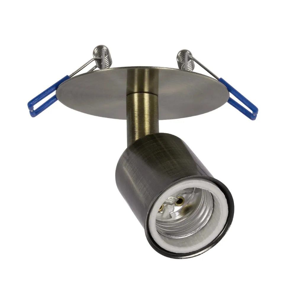 GLOBOSTAR® SARA 999-0062 Χωνευτό Φωτιστικό Οροφής με Ντουί 1 x E27 AC 220-240V IP20 - Μπρούτζινο - Μ8 x Π8 x Υ11cm / Q5.5cm