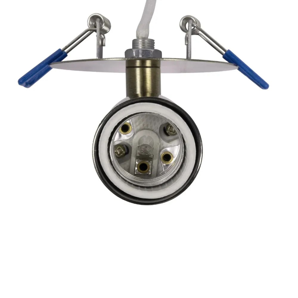 GLOBOSTAR® SARA 999-0062 Χωνευτό Φωτιστικό Οροφής με Ντουί 1 x E27 AC 220-240V IP20 - Μπρούτζινο - Μ8 x Π8 x Υ11cm / Q5.5cm