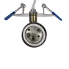 GLOBOSTAR® SARA 999-0062 Χωνευτό Φωτιστικό Οροφής με Ντουί 1 x E27 AC 220-240V IP20 - Μπρούτζινο - Μ8 x Π8 x Υ11cm / Q5.5cm
