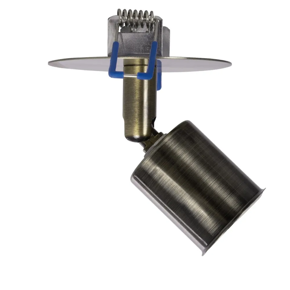 GLOBOSTAR® SARA 999-0062 Χωνευτό Φωτιστικό Οροφής με Ντουί 1 x E27 AC 220-240V IP20 - Μπρούτζινο - Μ8 x Π8 x Υ11cm / Q5.5cm