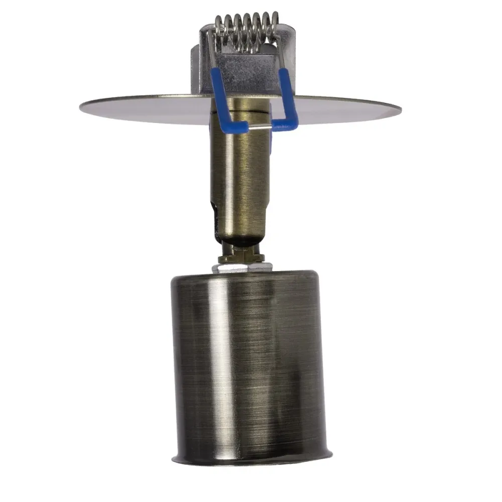 GLOBOSTAR® SARA 999-0062 Χωνευτό Φωτιστικό Οροφής με Ντουί 1 x E27 AC 220-240V IP20 - Μπρούτζινο - Μ8 x Π8 x Υ11cm / Q5.5cm
