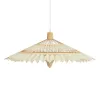GLOBOSTAR® VENTALIA 999-0066 Boho Κρεμαστό Φωτιστικό Οροφής με Ντουί 1 x E27 AC 220-240V IP20 - Μπεζ - Μ83 x Π83 x Υ36cm