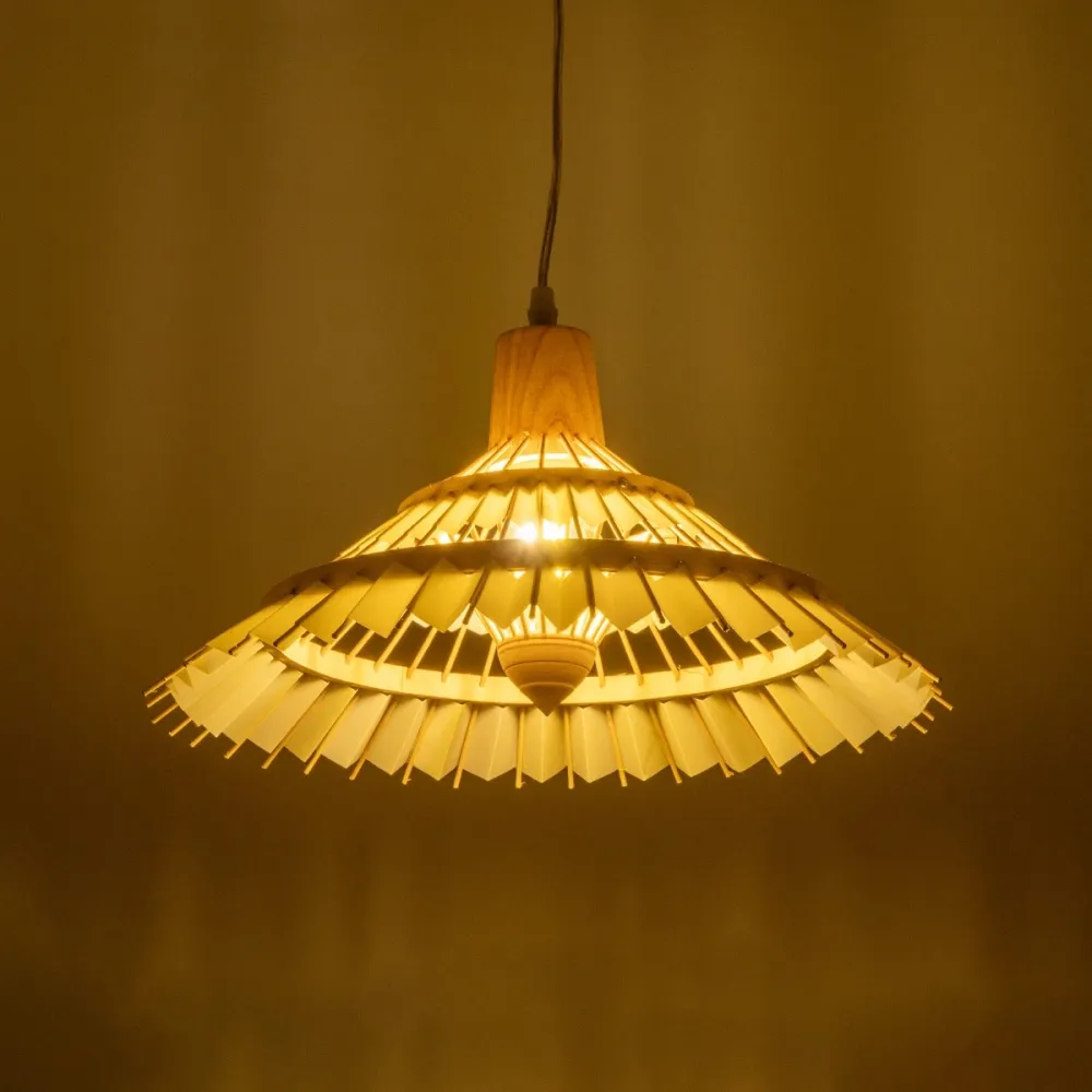 GLOBOSTAR® VENTALIA 999-0068 Boho Κρεμαστό Φωτιστικό Οροφής με Ντουί 1 x E27 AC 220-240V IP20 - Μπεζ - Μ40 x Π40 x Y23cm