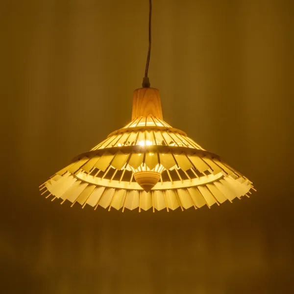 GLOBOSTAR® VENTALIA 999-0068 Boho Κρεμαστό Φωτιστικό Οροφής με Ντουί 1 x E27 AC 220-240V IP20 - Μπεζ - Μ40 x Π40 x Y23cm