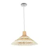 GLOBOSTAR® VENTALIA 999-0068 Boho Κρεμαστό Φωτιστικό Οροφής με Ντουί 1 x E27 AC 220-240V IP20 - Μπεζ - Μ40 x Π40 x Y23cm