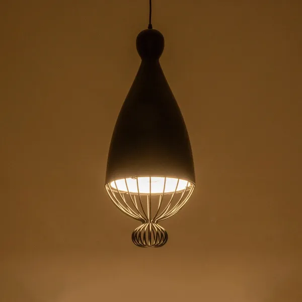 GLOBOSTAR® CARNEL 999-0110 Vintage Κρεμαστό Φωτιστικό Οροφής με Ντουί 1 x E27 AC 220-240V IP20 - Μαύρο - Μ26 x Π26 x Υ70cm