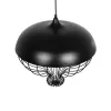 GLOBOSTAR® SOBRINO 999-0112 Vintage Κρεμαστό Φωτιστικό Οροφής με Ντουί 1 x E27 AC 220-240V IP20 - Μαύρο - Μ45 x Π45 x Υ45cm